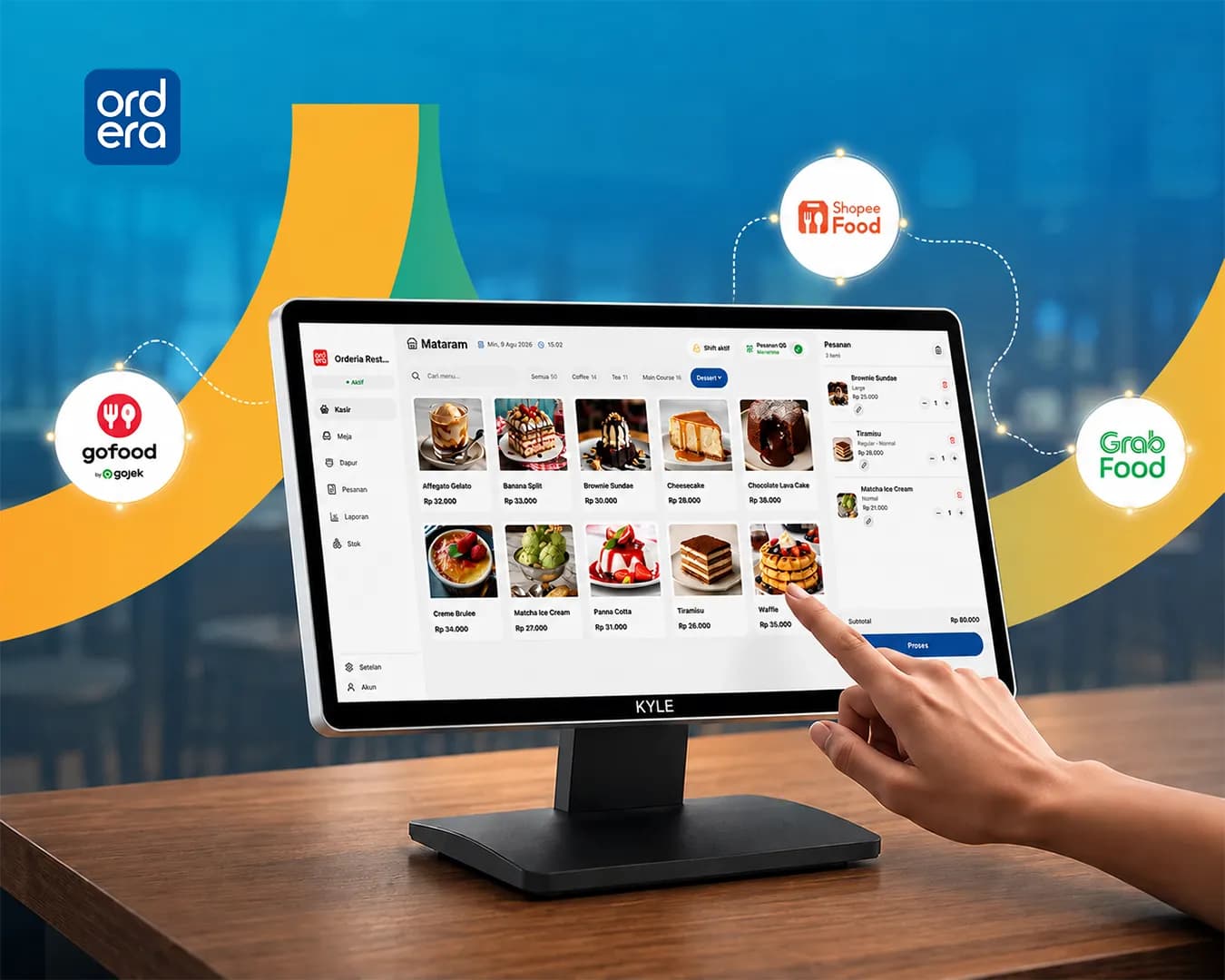 Gabung Pesanan GoFood, Grab, & Shopee